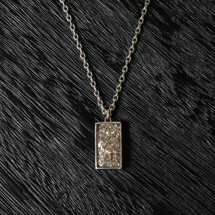 Rectangular Glitter Pendant