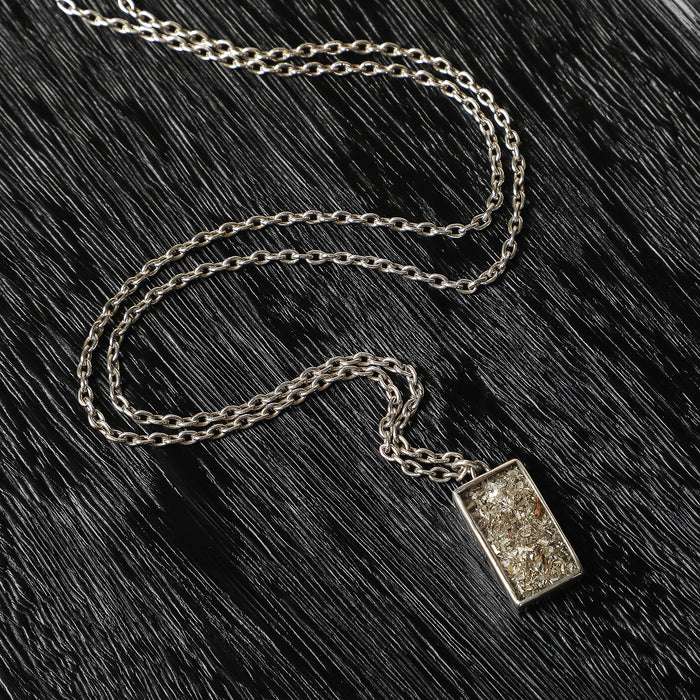 Rectangular Glitter Pendant