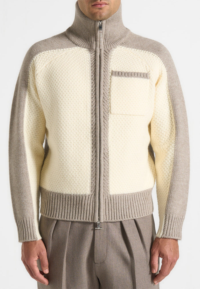 rene-colour-block-zip-through-cardigan-cream-beige