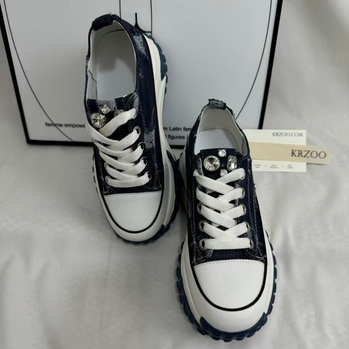 Retro Denim Casual Sneakers