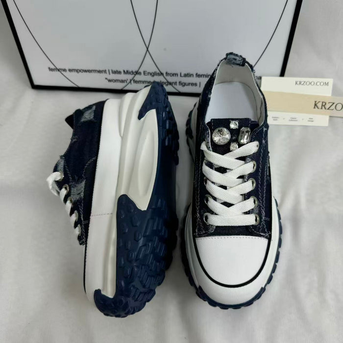 Retro Denim Casual Sneakers