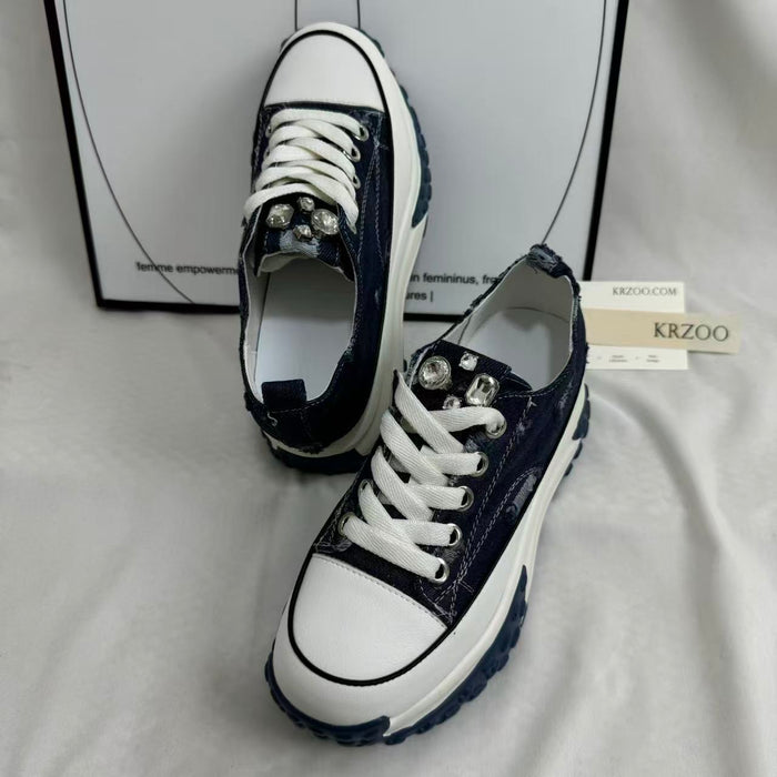 Retro Denim Casual Sneakers
