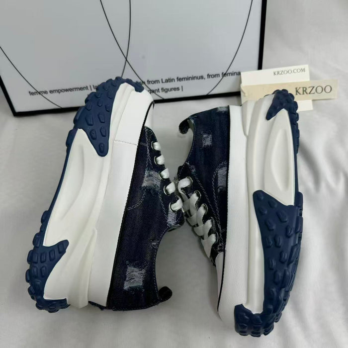 Retro Denim Casual Sneakers