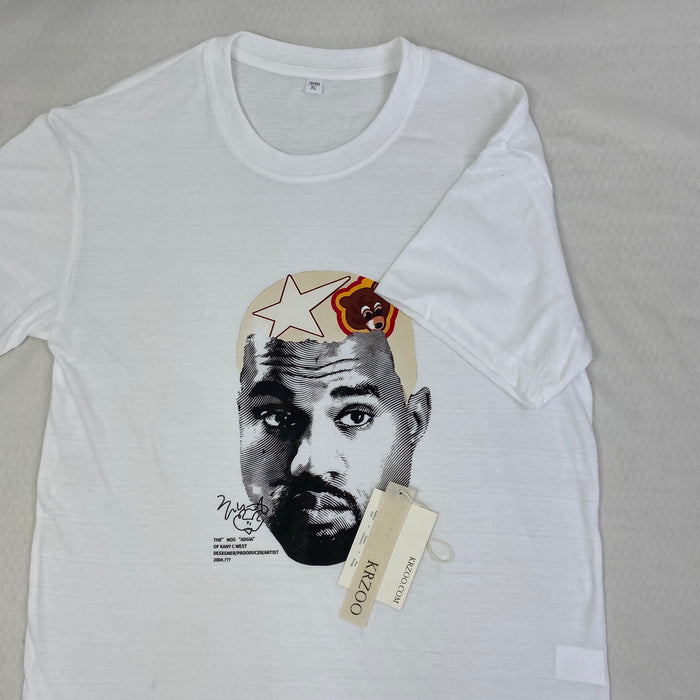 Retro Portrait Print Short-Sleeved T-Shirt