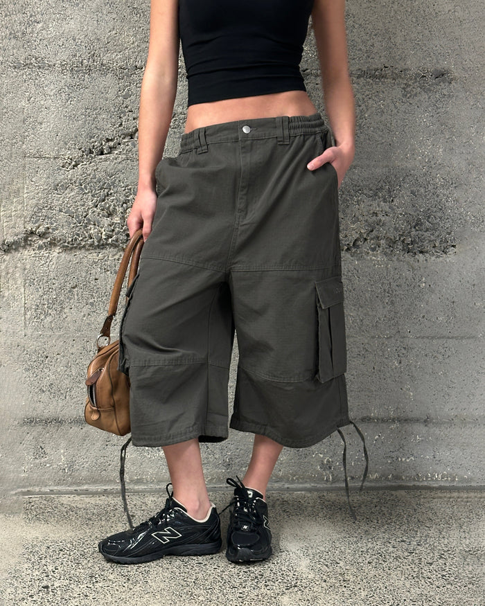 Ripstop Cargo Jorts | Umber