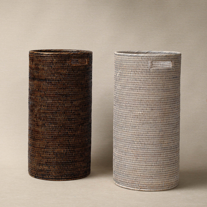 Round rattan  umbrella stand