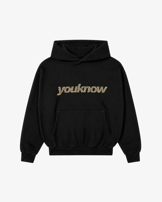 Rumble Hoodie in Black Cheetah
