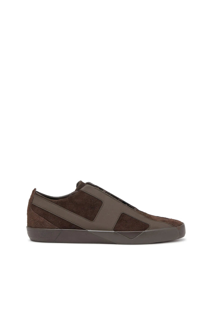 S-Slante-D - Monochrome sneakers in suede