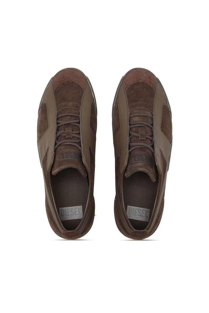 S-Slante-D - Monochrome sneakers in suede