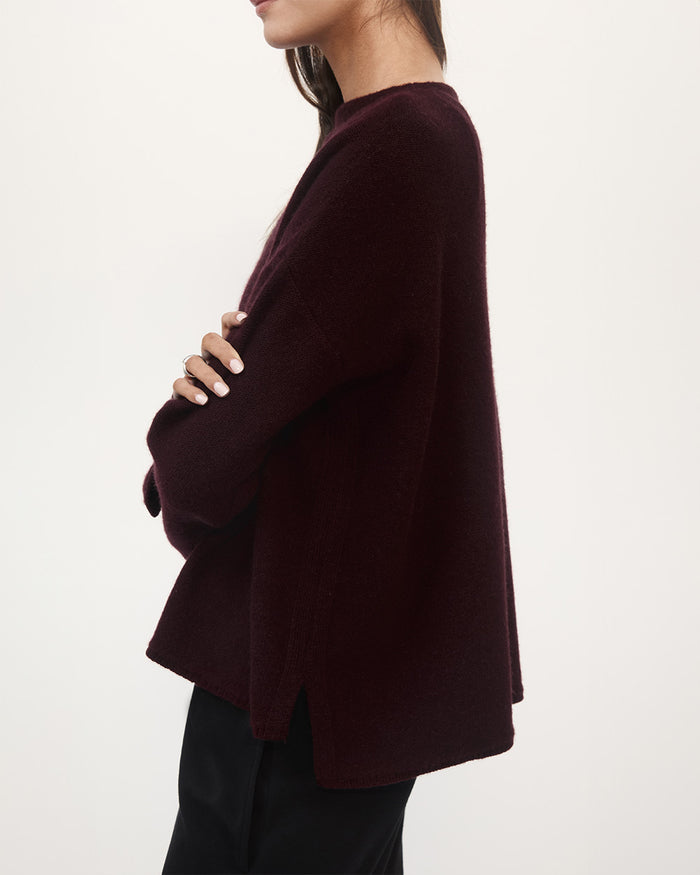 SHAWN SWEATER BURGUNDY