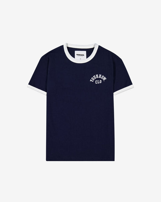 Shrunken Ringer Tee | Navy