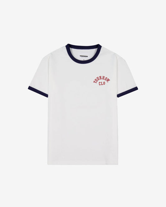 Shrunken Ringer Tee | White