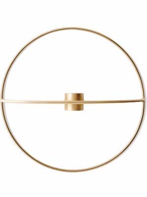 Small Brass Circle with Candleholder