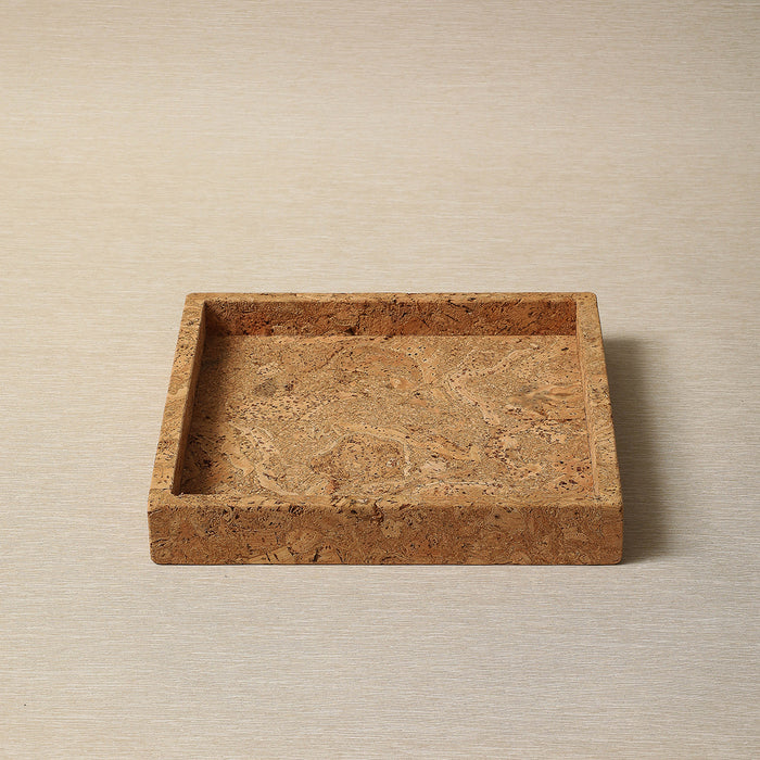 Small square cork tray