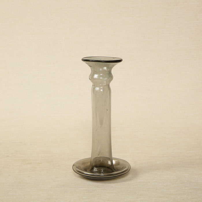 Smoke Glass Candleholder