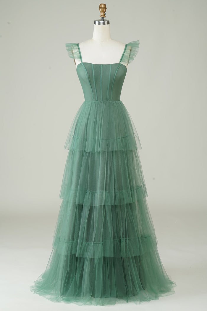 Green / Custom Size / Tulle