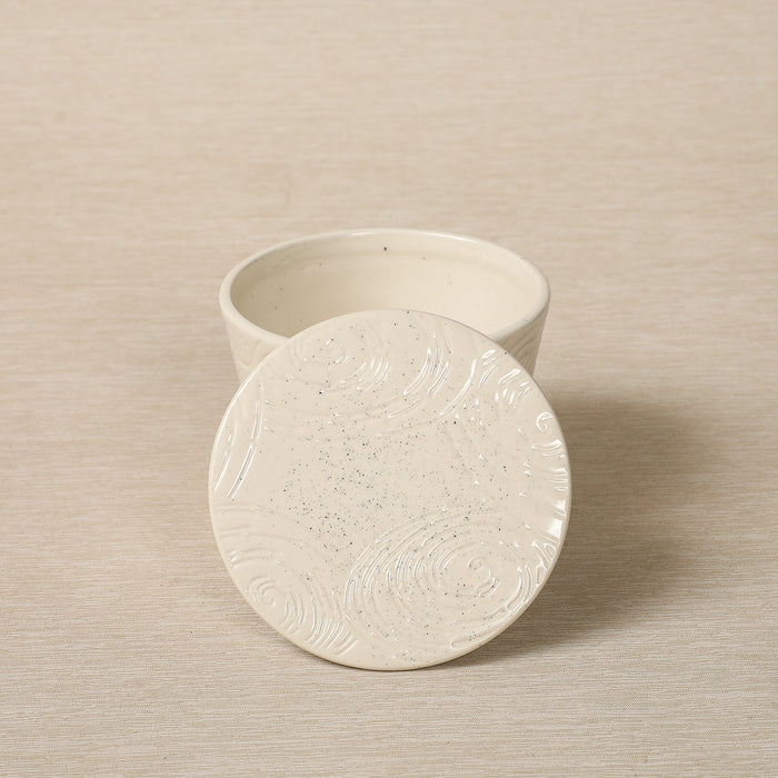 Song-Chesa Round Box in Shell Glaze