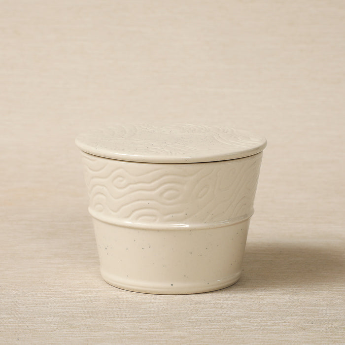 Song-Chesa Round Box in Shell Glaze