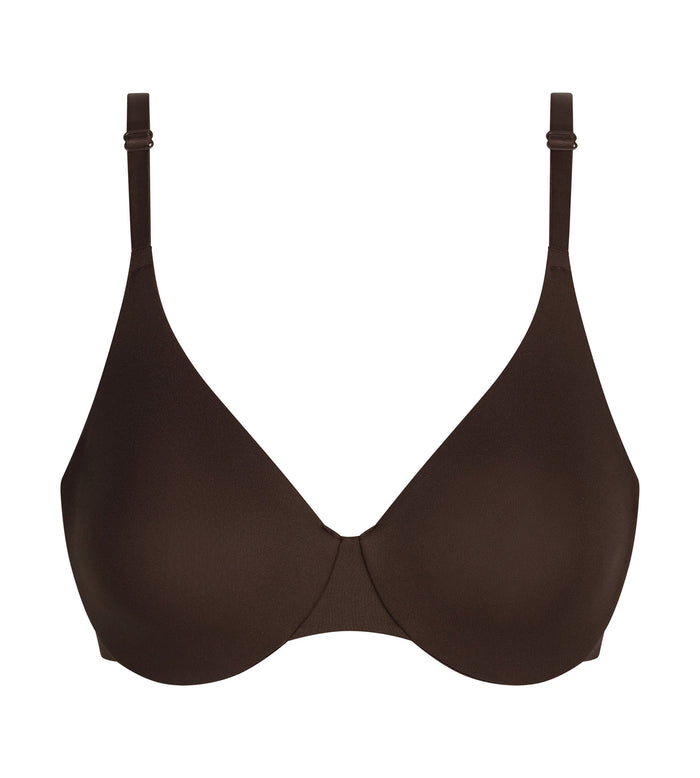 Soutien-gorge à armatures en microfibre Marron Dim Invisible