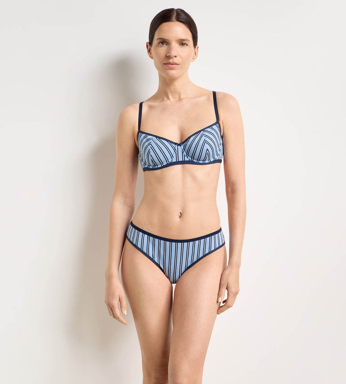 Soutien-gorge corbeille à armatures bleu ciel Dim x Ines de la Fressange