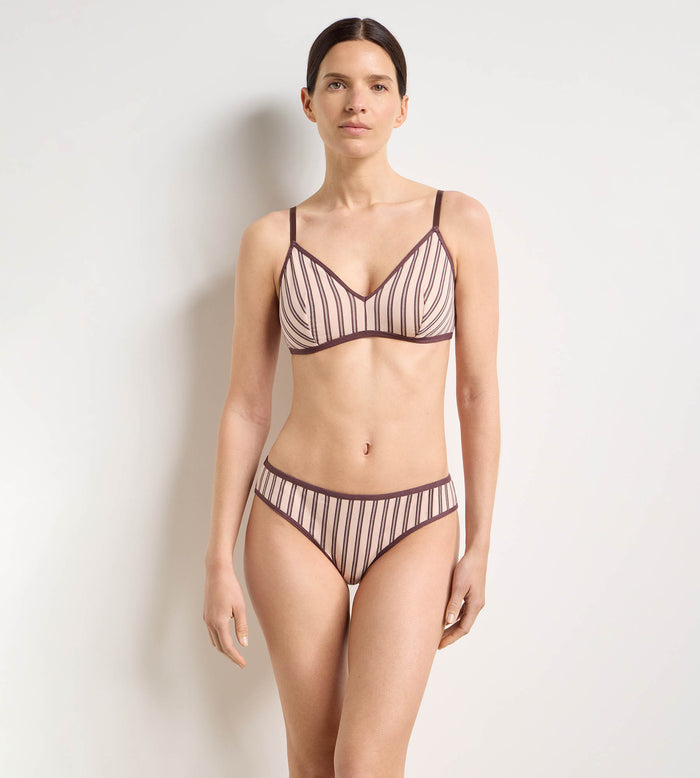 Soutien-gorge sans armatures brun rose Dim x Ines de la Fressange