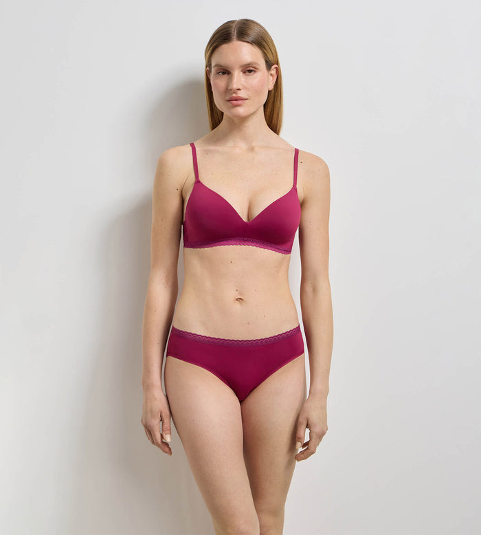Soutien-gorge triangle sans armatures framboise intense Daily Micro