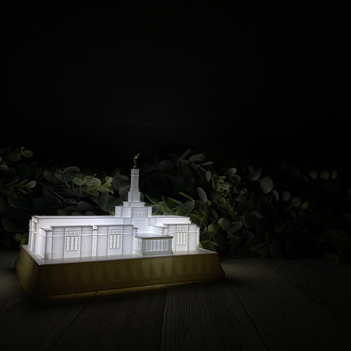 Spokane Washington Temple Night Light