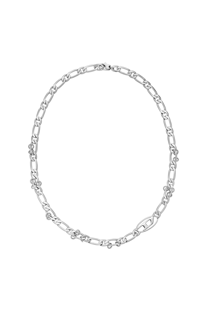 Stainless Steel and Brass Chain Necklace