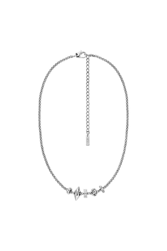 Stainless steel charm necklace