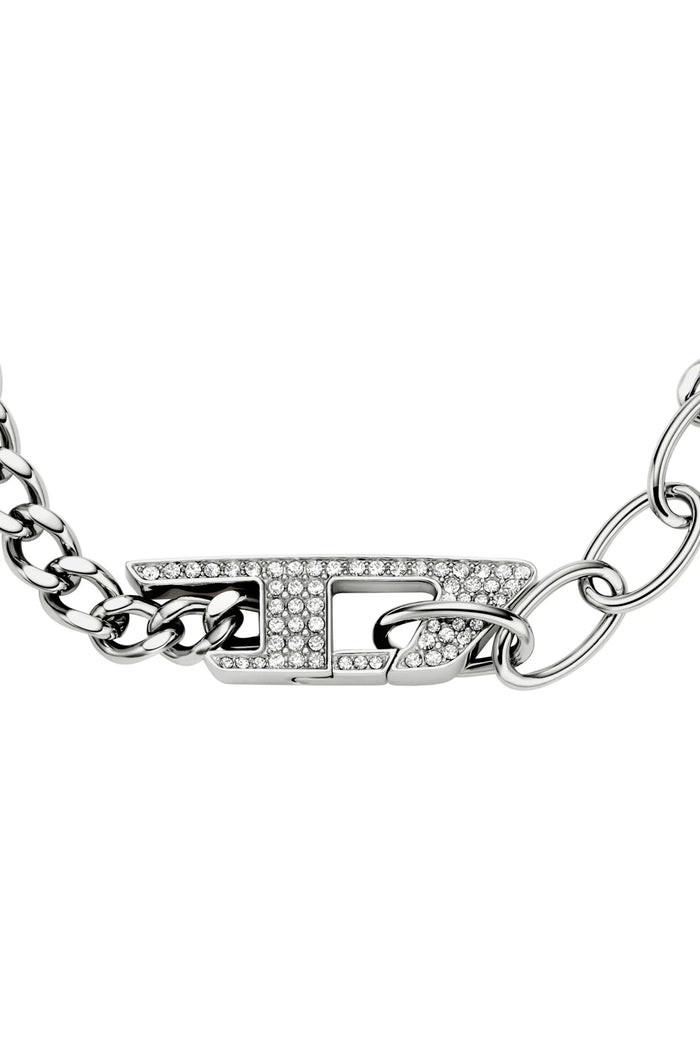 Stainless steel glitz chain bracelet
