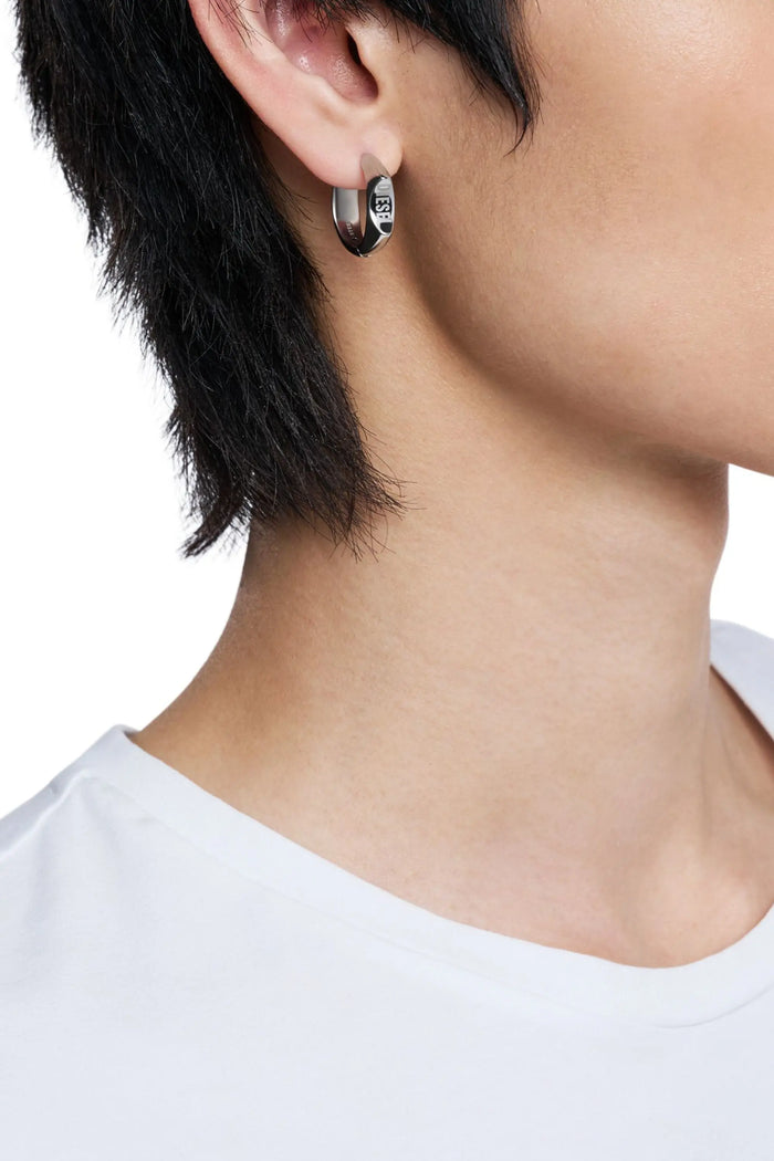 Stainless steel hoop earring