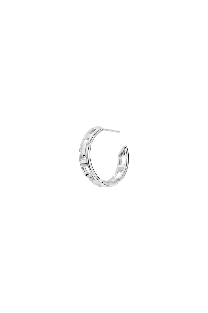 Sterling silver hoop earring