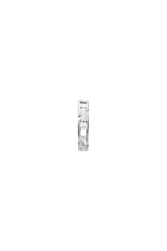 Sterling silver hoop earring