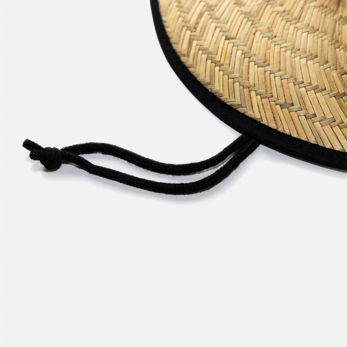 Close up of wide brim workers sun hat