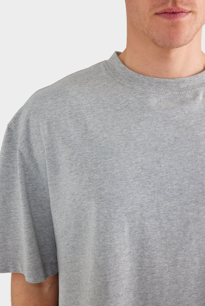 Supersized T Shirt - Grey Marl