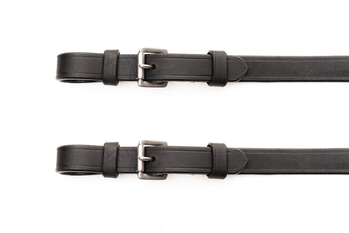 Sure Grip Rubber Reins with 4" Rein Stops-Superb Slim Rubber Woven Grip