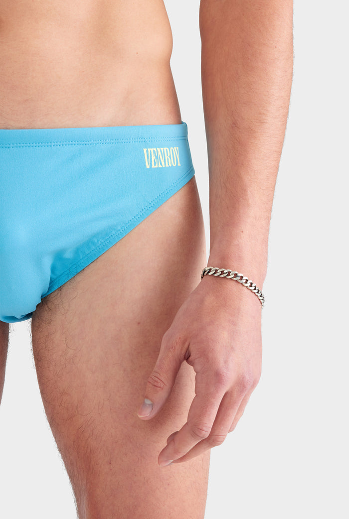 Swim Brief - Sifnos/Aquarius Blue