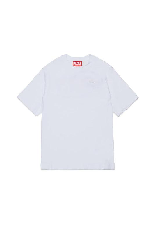 T-shirt with Oval D embroidery and flock print