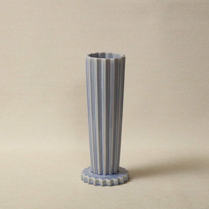 Tall Willow Vase in Antique blue