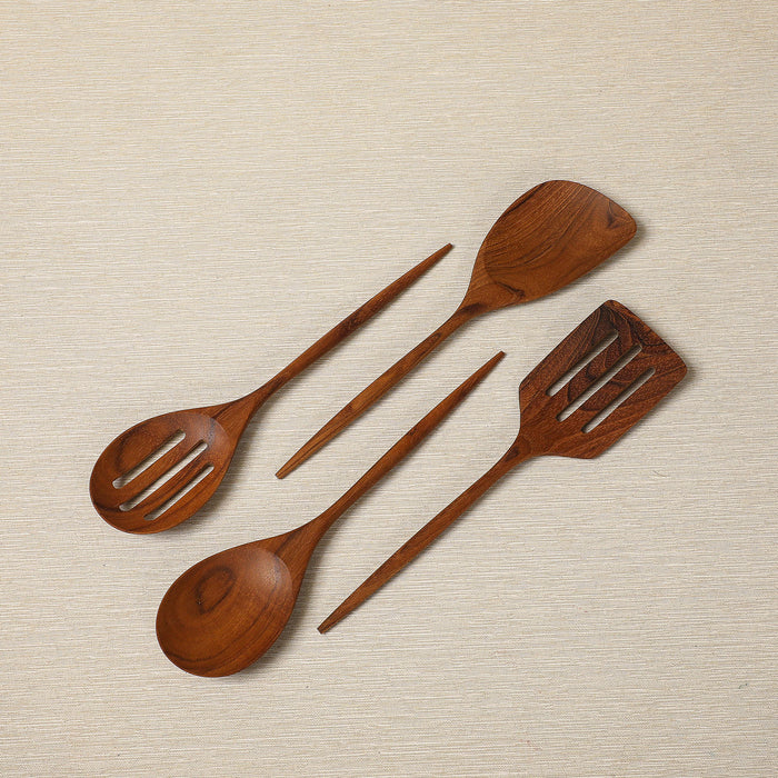 Teak mini kitchen  utensils