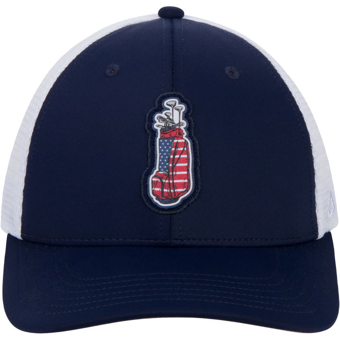 NAVY/WHITE MESH
