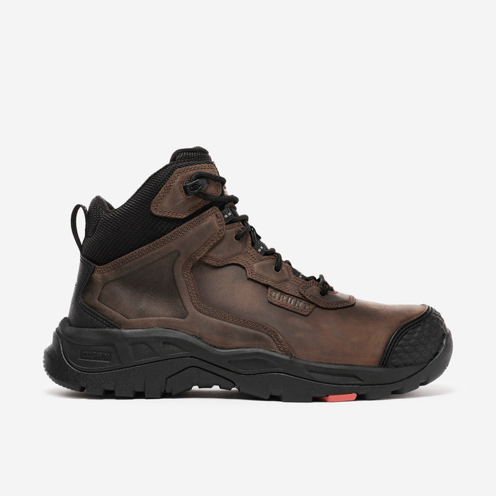 View 1 right side of the BRUNT 6 inch reinforced toe work boot in brown