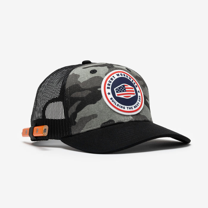 BRUNT usa 250 logo in limited edition black camo