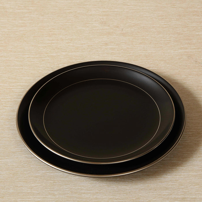 Tiago matte charcoal dinner plate