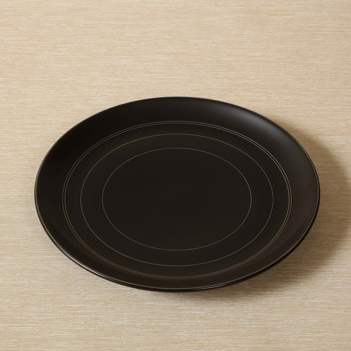Tiago matte charcoal round serving platter