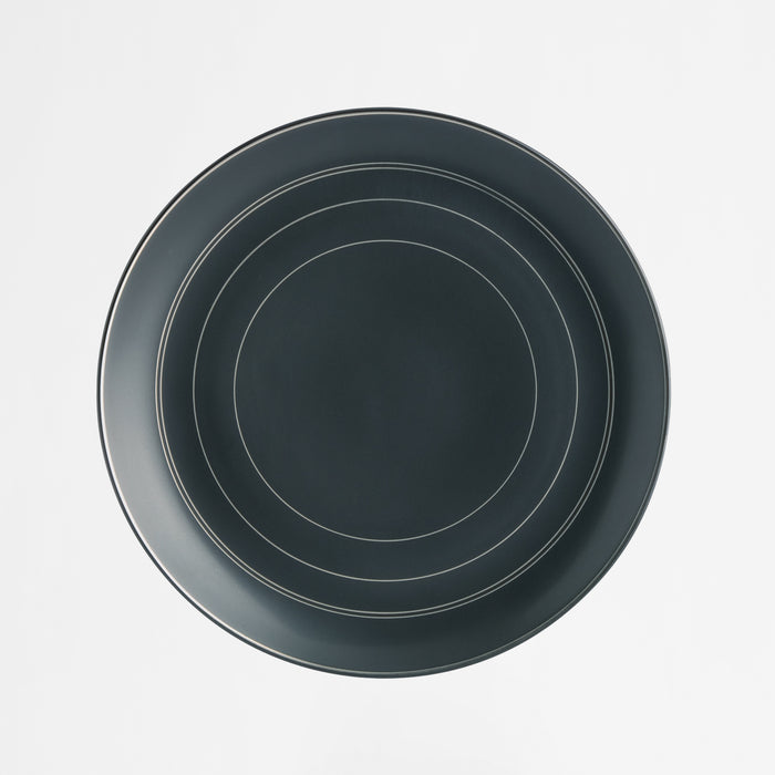 Tiago matte charcoal round serving platter