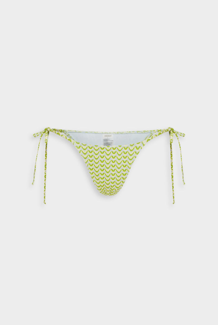 Venroy Tie Side Bikini Brief - Blue/Green/Yellow V Monogram