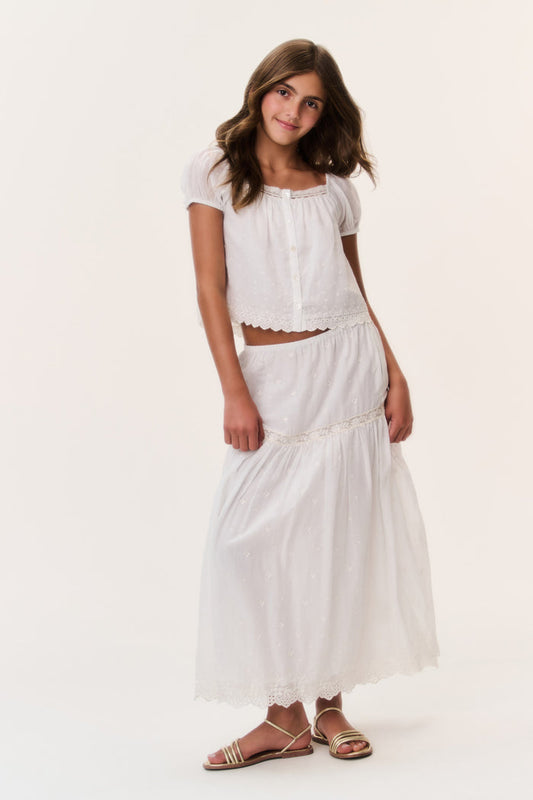 Tween Cotton Lace Norael Skirt