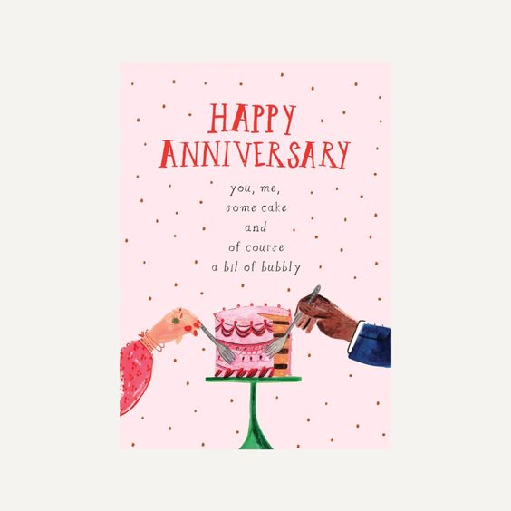 Hank & Sylvie's - Two Forks Anniversary Greeting Card - Mr. Boddington