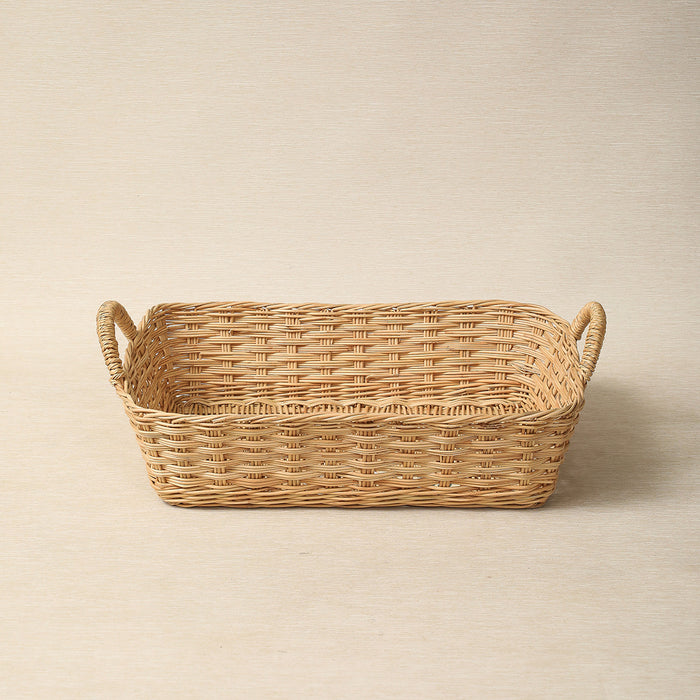 Two-handle rectangular basket